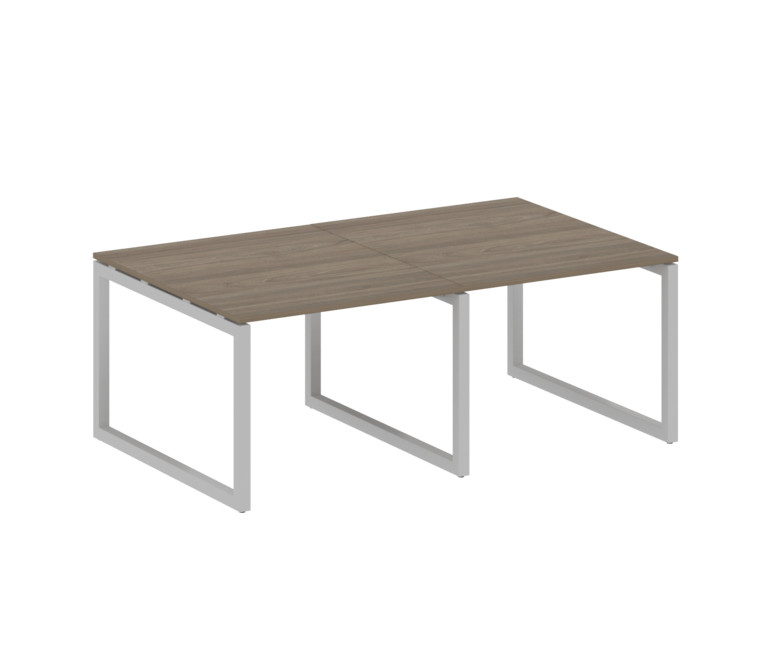 Metal System Quattro Переговорный стол (2 столешницы) на О-образном м/к 50БО.ПРГ-2.1 Вяз Благородный