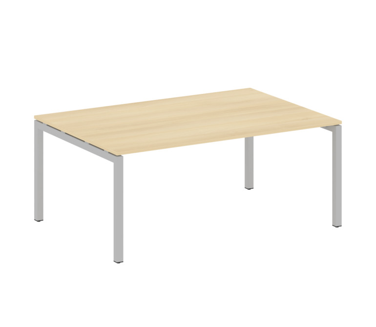 Metal System Quattro Переговорный стол (1 столешница) на П-образном м/к 50БП.ПРГ-1.5 Акация Лорка/Ме