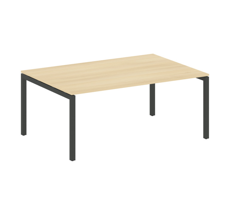 Metal System Quattro Переговорный стол (1 столешница) на П-образном м/к 50БП.ПРГ-1.5 Акация Лорка/Ме