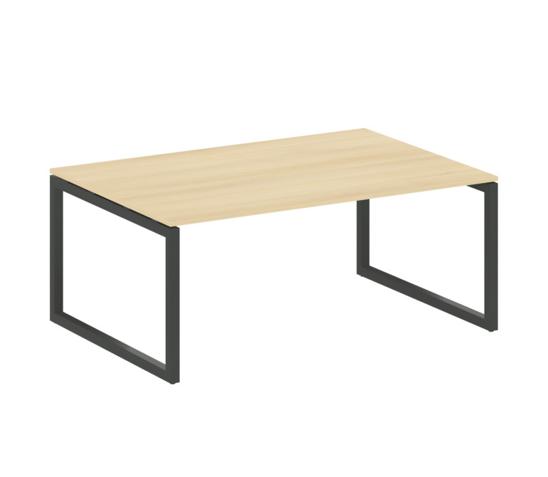 Metal System Quattro Переговорный стол (1 столешница) на О-образном м/к 50БО.ПРГ-1.5 Акация Лорка/Ме