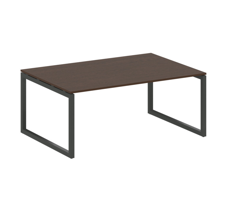 Metal System Quattro Переговорный стол (1 столешница) на О-образном м/к 50БО.ПРГ-1.5 Венге Цаво/Мета
