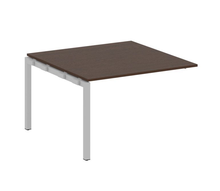 Metal System Quattro Проходной элемент перег. стола на П-образном м/к 50БП.ППРГ-2 Венге Цаво/Металл