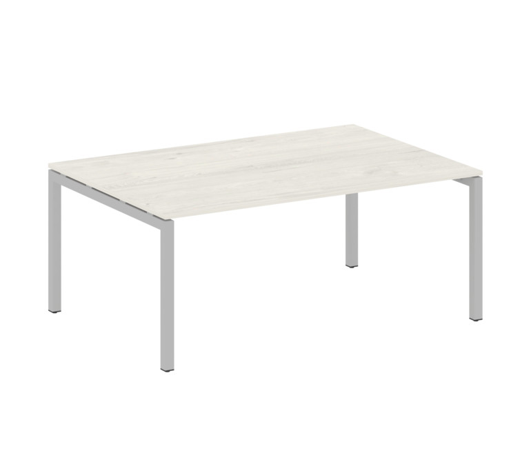 Metal System Quattro Переговорный стол (1 столешница) на П-образном м/к 50БП.ПРГ-1.5 Дуб Наварра/Мет