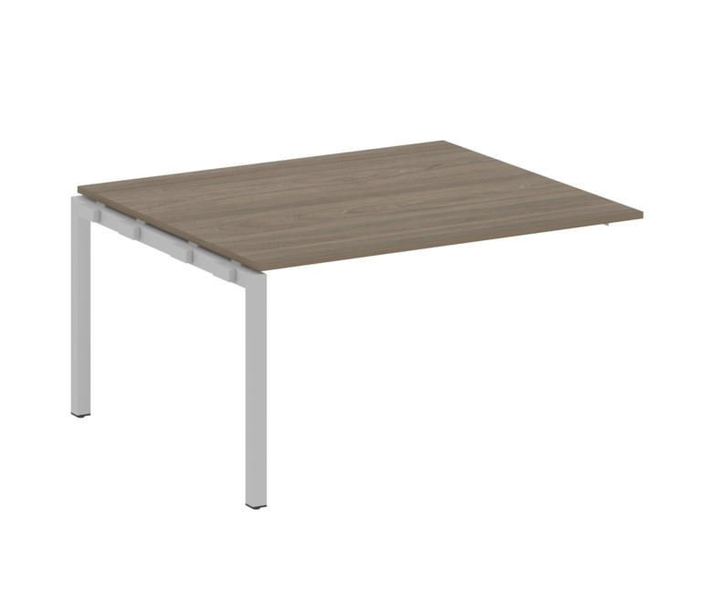 Metal System Quattro Проходной элемент перег. стола на П-образном м/к 50БП.ППРГ-3 Вяз Благородный/Ме