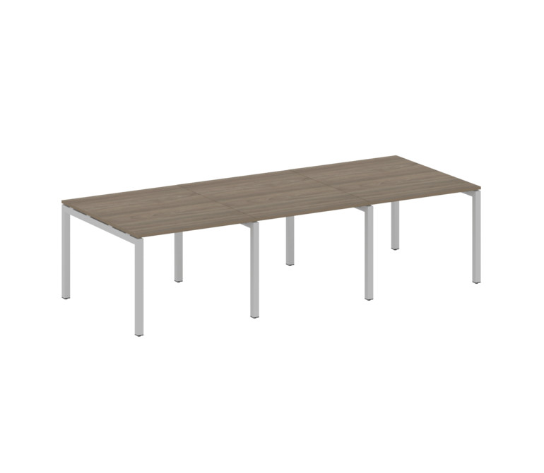 Metal System Quattro Переговорный стол (3 столешницы) на П-оразном м/к 50БП.ПРГ-3.1 Вяз Благородный/