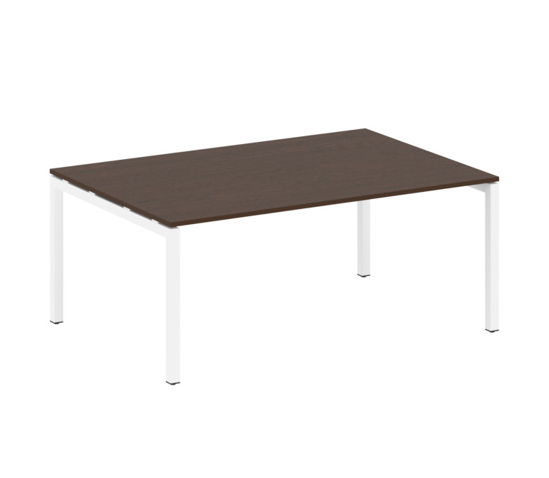 Metal System Quattro Переговорный стол (1 столешница) на П-образном м/к 50БП.ПРГ-1.5 Венге Цаво/Мета