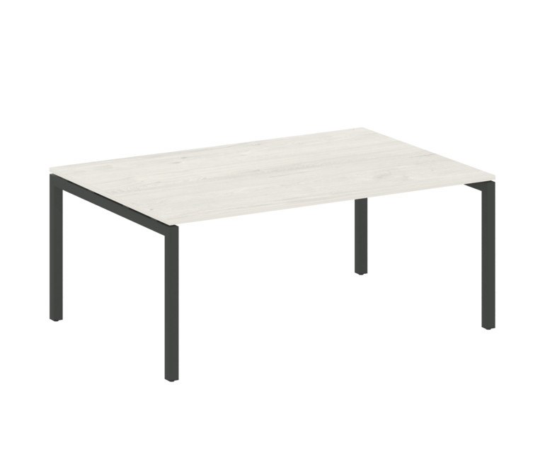 Metal System Quattro Переговорный стол (1 столешница) на П-образном м/к 50БП.ПРГ-1.5 Дуб Наварра/Мет