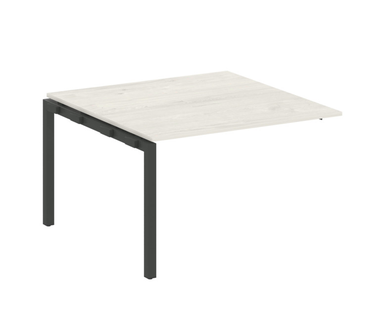 Metal System Quattro Проходной элемент перег. стола на П-образном м/к 50БП.ППРГ-2 Дуб Наварра/Металл