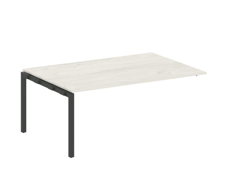 Metal System Quattro Проходной элемент перег. стола на П-образном м/к 50БП.ППРГ-5 Дуб Наварра/Металл