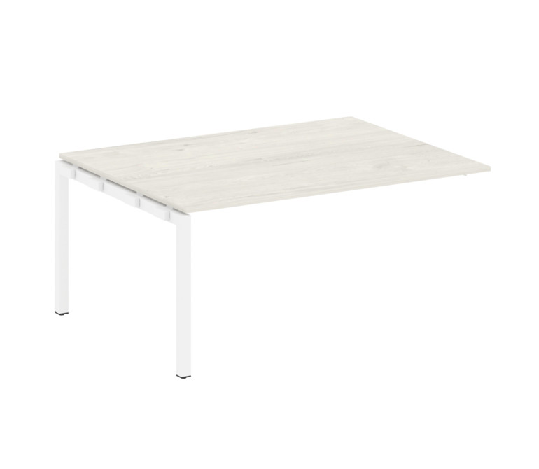 Metal System Quattro Проходной элемент перег. стола на П-образном м/к 50БП.ППРГ-4 Дуб Наварра/Металл