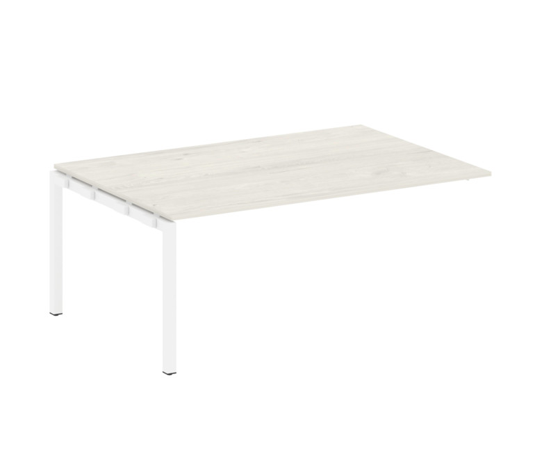 Metal System Quattro Проходной элемент перег. стола на П-образном м/к 50БП.ППРГ-5 Дуб Наварра/Металл