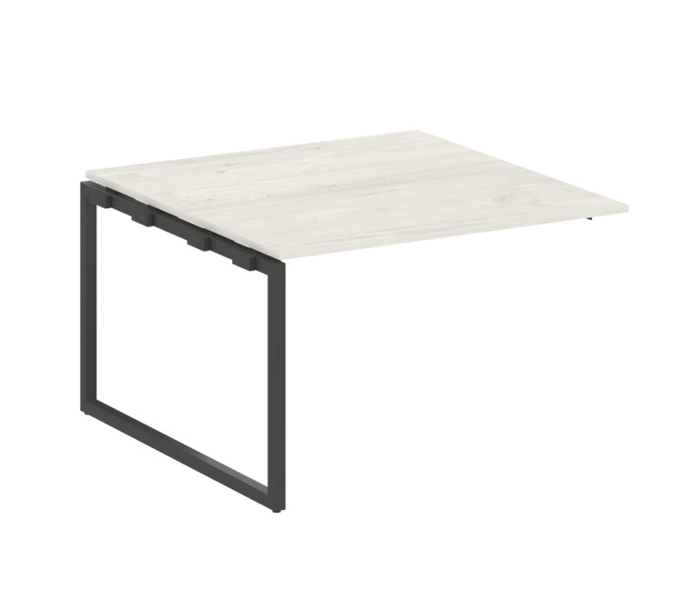 Metal System Quattro Проходной элемент перег. стола на О-образном м/к 40БО.ППРГ-2 Дуб Наварра/Металл