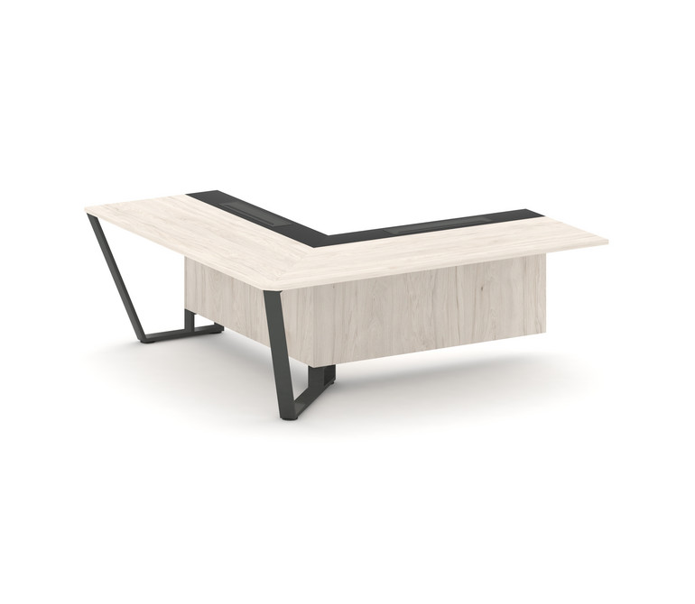 Steel Meet Завершающий угловой модуль левый KM-PR.B.SPZOU-20(L) Денвер Светлый/Графит Глянец/Металл