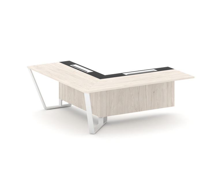 Steel Meet Завершающий угловой модуль левый KM-PR.B.SPZOU-20(L) Денвер Светлый/Графит Глянец/Металл