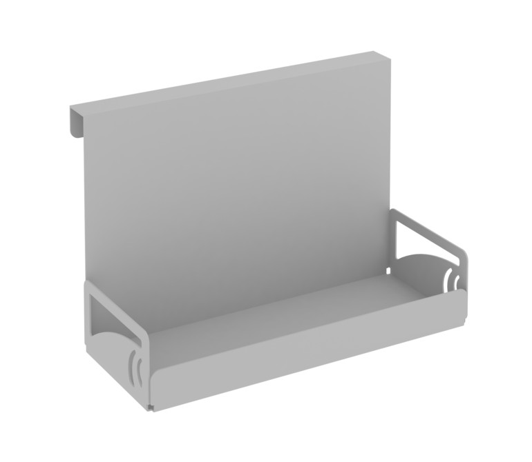 Навесной лоток для канцелярских принадлежностей MAN-02 Металл Серый 200*100*130