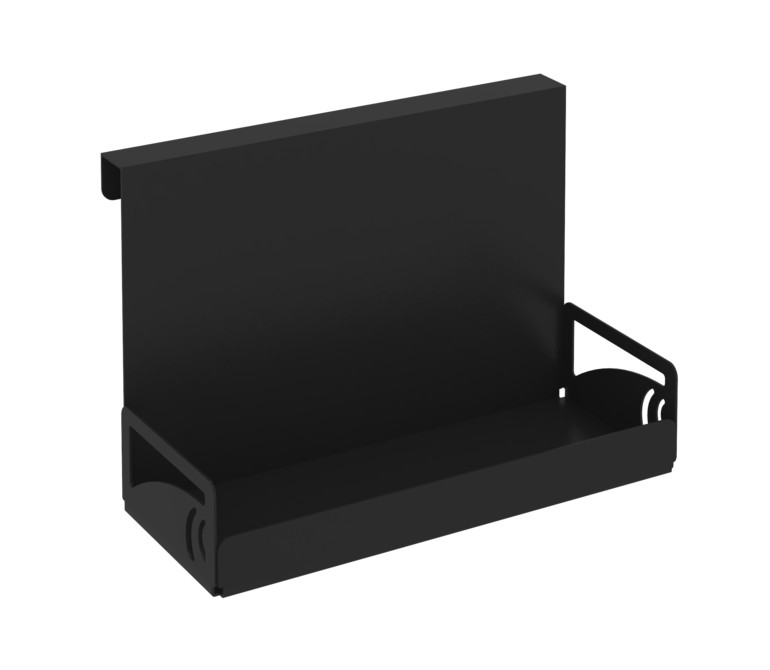 Навесной лоток для канцелярских принадлежностей MAN-02 Металл Черный 200*100*130