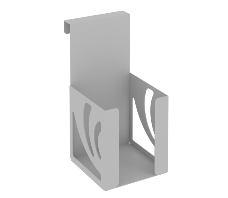 Навесной лоток для бумажных блоков MAN-03 Металл Серый 100*120*200