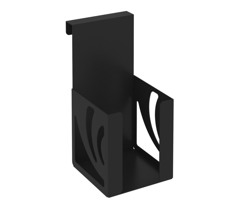 Навесной лоток для бумажных блоков MAN-03 Металл Черный 100*120*200