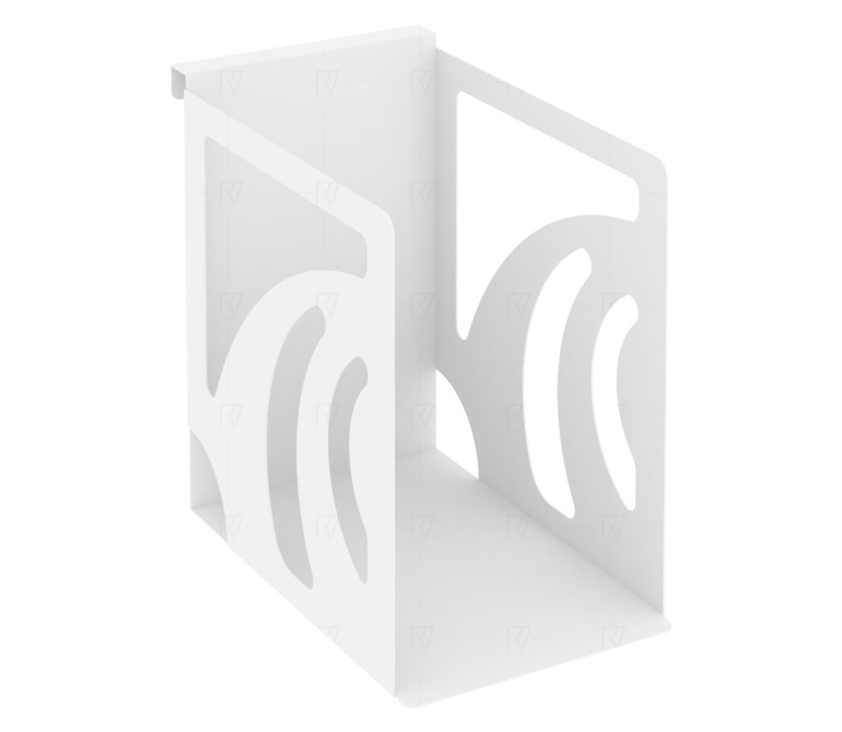 Навесной лоток для папок широкий MAN-12 Металл Белый 160*263*250