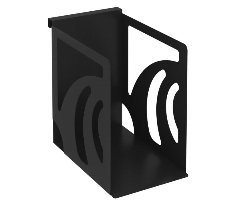 Навесной лоток для папок широкий MAN-12 Металл Черный 160*263*250