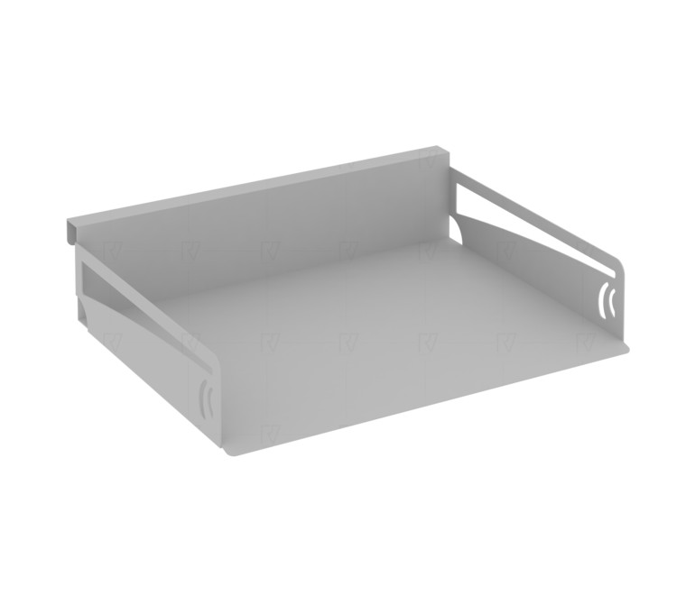 Навесной лоток для бумаг горизонтальный MAN-21 Металл Серый 320*263*70