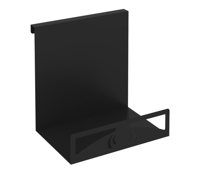 Навесной лоток для бумаг вертикальный широкий MAN-23 Металл Черный 230*180*250