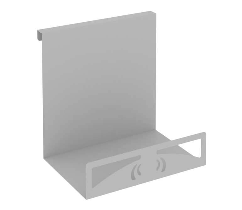 Навесной лоток для бумаг вертикальный широкий MAN-23 Металл Серый 230*180*250