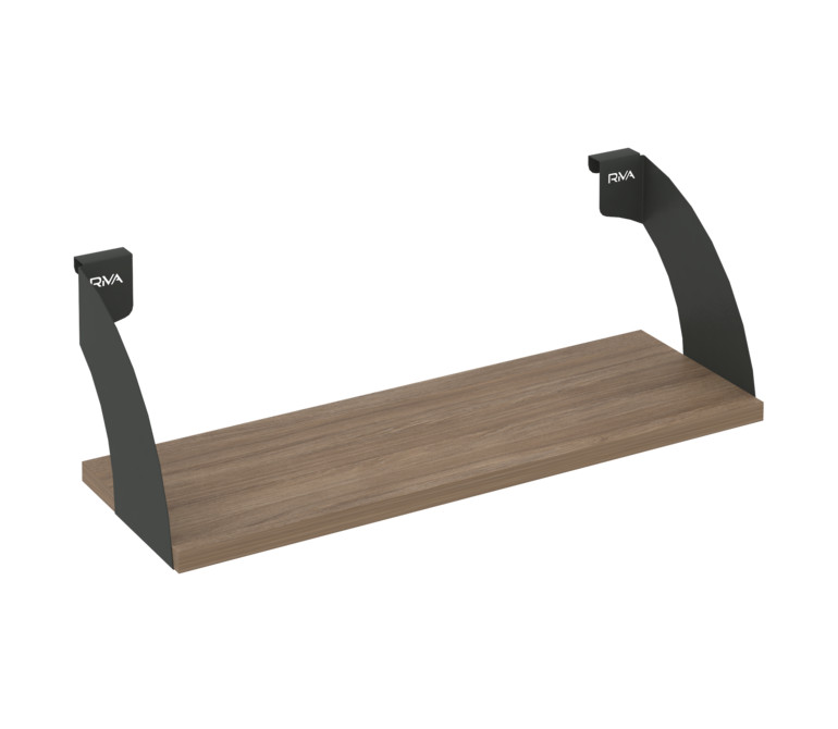 Навесные полки. Кронштейны+ЛДСП полка 600мм MAN-41-6 Дуб аризона/Антрацит металл 600*220*200