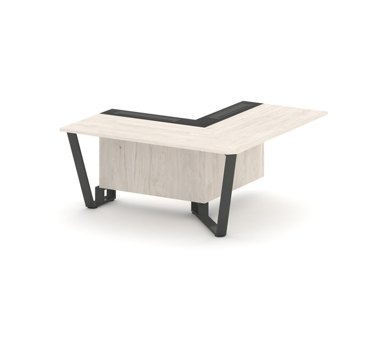 Steel Meet Проходной угловой модуль правый KMK-PR.B.SPPOU-16(R) Денвер Светлый/Графит Глянец/Металл