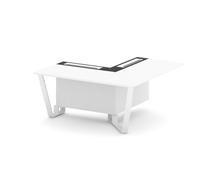 Steel Meet Проходной угловой модуль правый KMK-PR.B.SPPOU-16(R) Белый Бриллиант/Графит Глянец/Металл