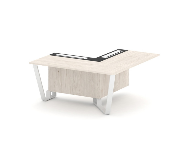 Steel Meet Проходной угловой модуль правый KMK-PR.B.SPPOU-16(R) Денвер Светлый/Графит Глянец/Металл