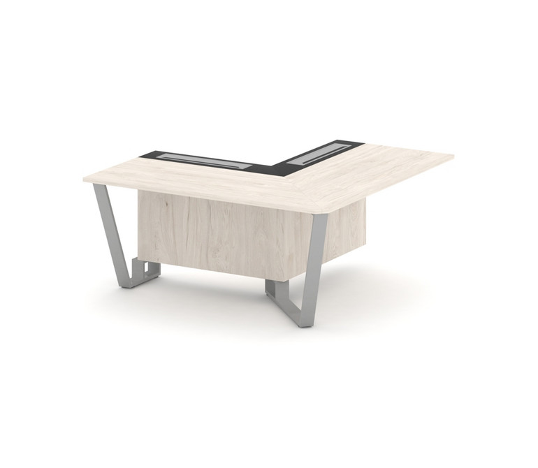 Steel Meet Проходной угловой модуль правый KMK-PR.B.SPPOU-16(R) Денвер Светлый/Графит Глянец/Металл