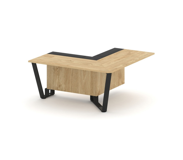 Steel Meet Проходной угловой модуль правый KMK-PR.B.SPPOU-16(R) Тиквуд Светлый/Графит Глянец/Металл