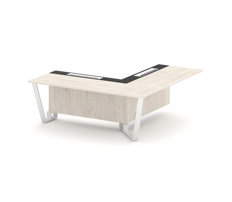 Steel Meet Проходной угловой модуль правый KMK-PR.B.SPPOU-20(R) Денвер Светлый/Графит Глянец/Металл