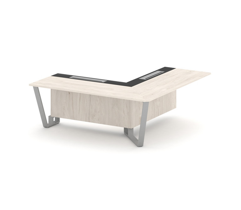 Steel Meet Проходной угловой модуль правый KMK-PR.B.SPPOU-20(R) Денвер Светлый/Графит Глянец/Металл