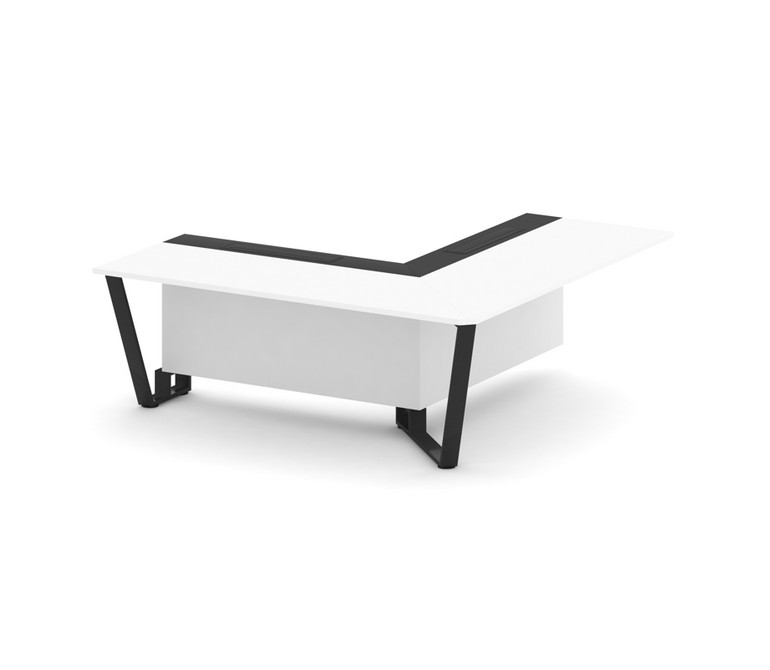 Steel Meet Проходной угловой модуль правый KMK-PR.B.SPPOU-20(R) Белый Бриллиант/Графит Глянец/Металл