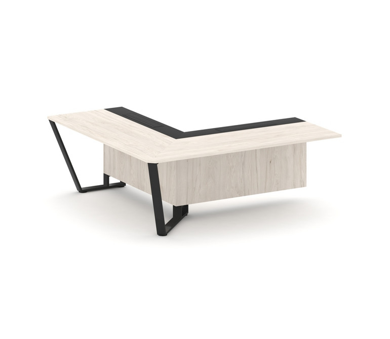 Steel Meet Завершающий угловой модуль левый KMK-PR.B.SPZOU-20(L) Денвер Светлый/Графит Глянец/Металл