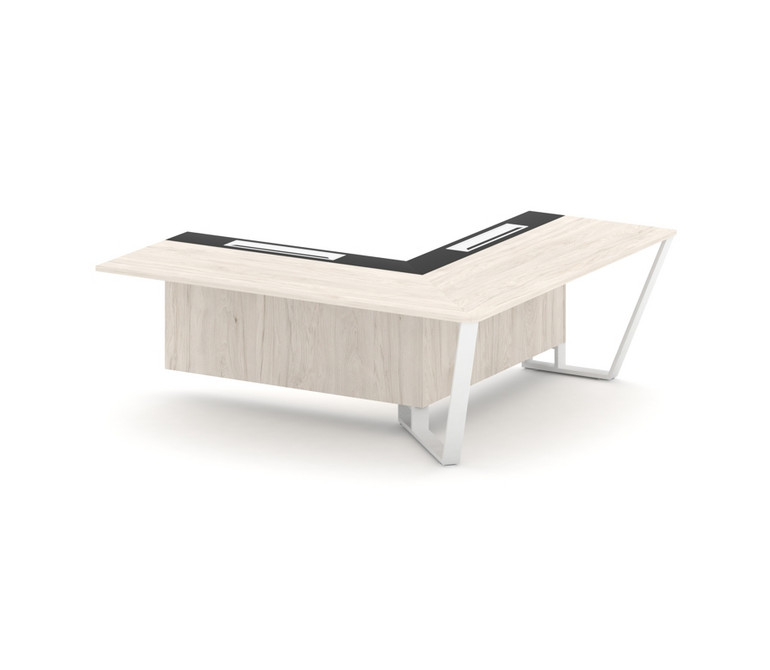 Steel Meet Завершающий угловой модуль правый KMK-PR.B.SPZOU-20(R) Денвер Светлый/Графит Глянец/Метал