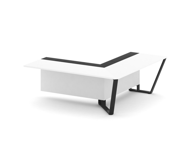 Steel Meet Завершающий угловой модуль правый KMK-PR.B.SPZOU-20(R) Белый Бриллиант/Графит Глянец/Мета