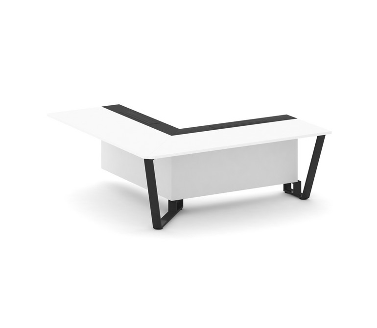 Steel Meet Проходной угловой модуль левый KMK-PR.B.SPPOU-20(L) Белый Бриллиант/Графит Глянец/Металл