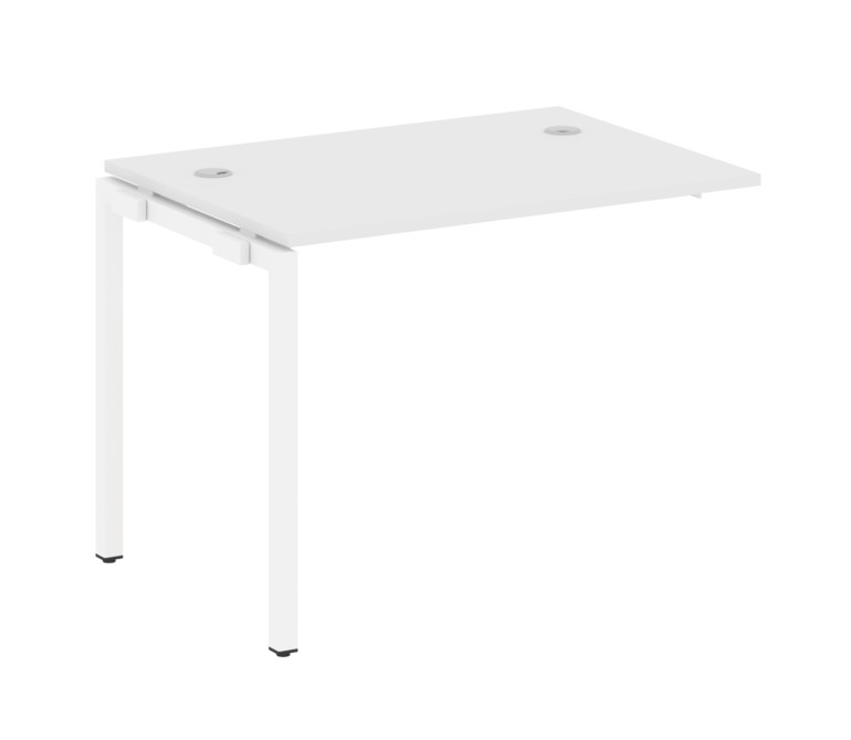 Metal System Quattro Проходной элемент рабочей станции на П-образном м/к 40БП.ПРС-СП-1.1 Белый/Метал