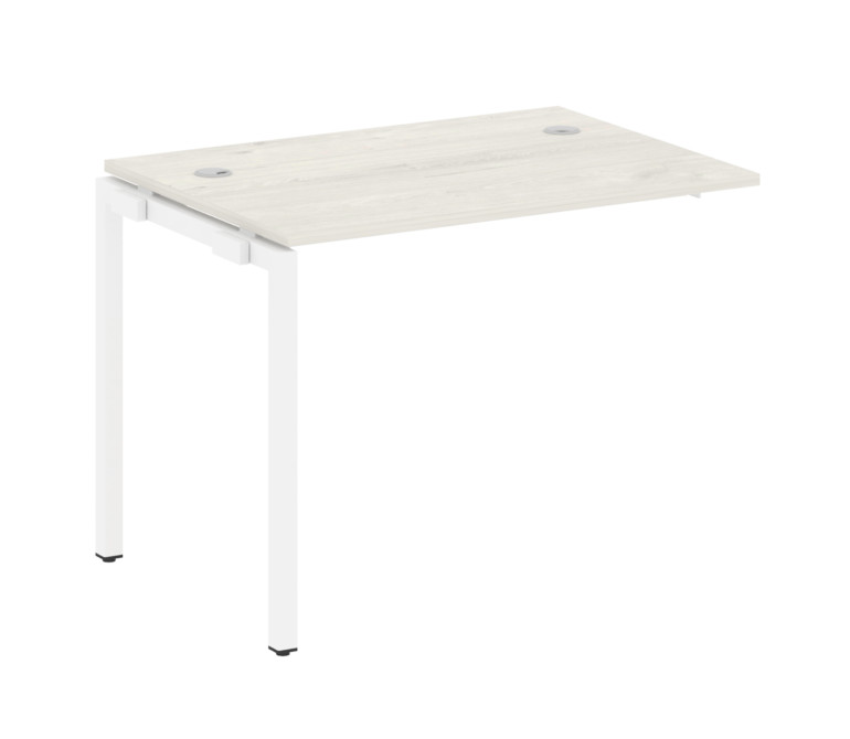 Metal System Quattro Проходной элемент рабочей станции на П-образном м/к 40БП.ПРС-СП-1.1 Дуб Наварра