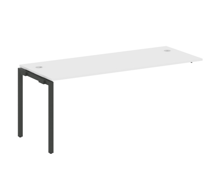 Metal System Quattro Проходной элемент рабочей станции на П-образном м/к 40БП.ПРС-СП-1.5 Белый/Метал