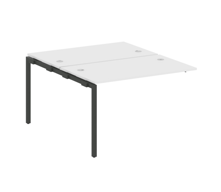 Metal System Quattro Проходной элемент рабочей станции на П-образном м/к 40БП.ПРС-СП-2.2 Белый/Метал