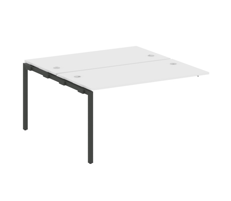 Metal System Quattro Проходной элемент рабочей станции на П-образном м/к 40БП.ПРС-СП-2.3 Белый/Метал