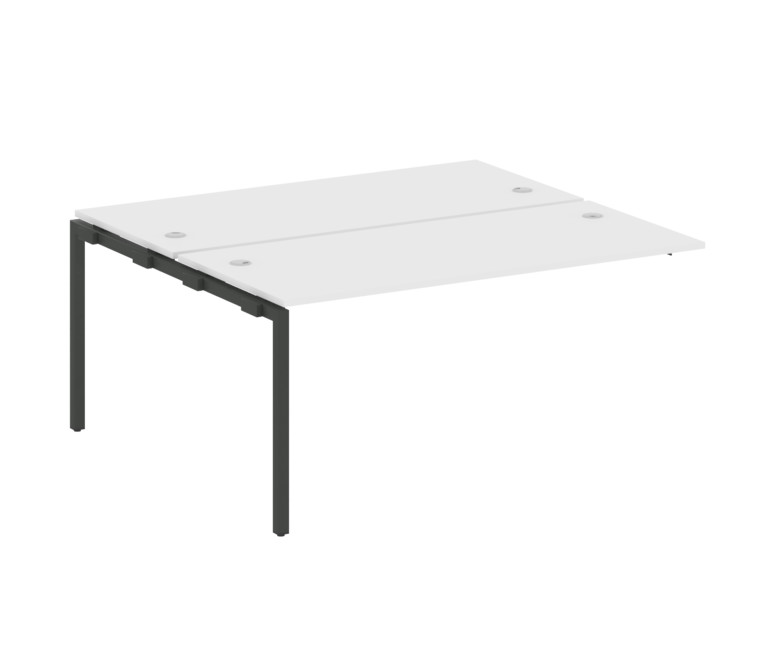 Metal System Quattro Проходной элемент рабочей станции на П-образном м/к 40БП.ПРС-СП-2.4 Белый/Метал