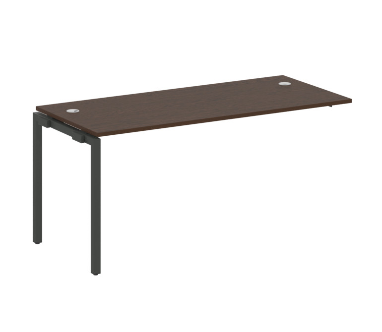 Metal System Quattro Проходной элемент рабочей станции на П-образном м/к 40БП.ПРС-СП-1.4 Венге Цаво/