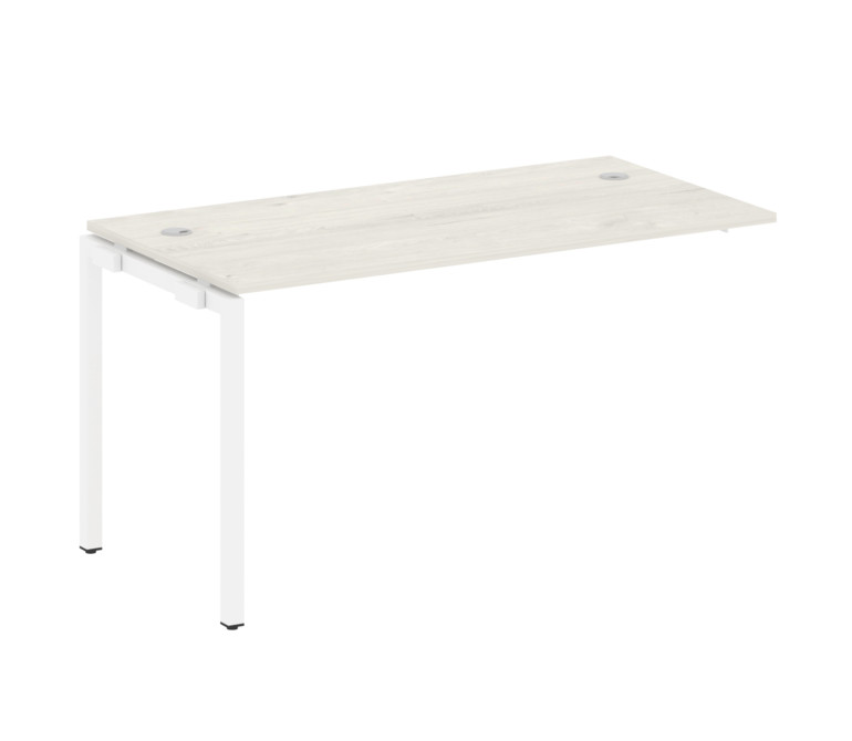 Metal System Quattro Проходной элемент рабочей станции на П-образном м/к 40БП.ПРС-СП-1.3 Дуб Наварра