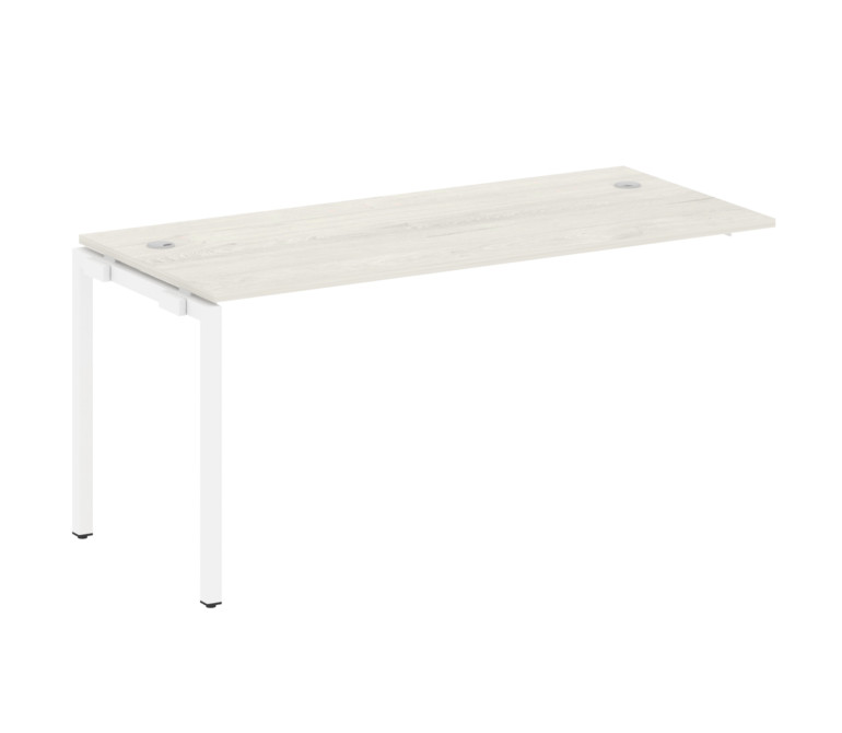 Metal System Quattro Проходной элемент рабочей станции на П-образном м/к 40БП.ПРС-СП-1.4 Дуб Наварра