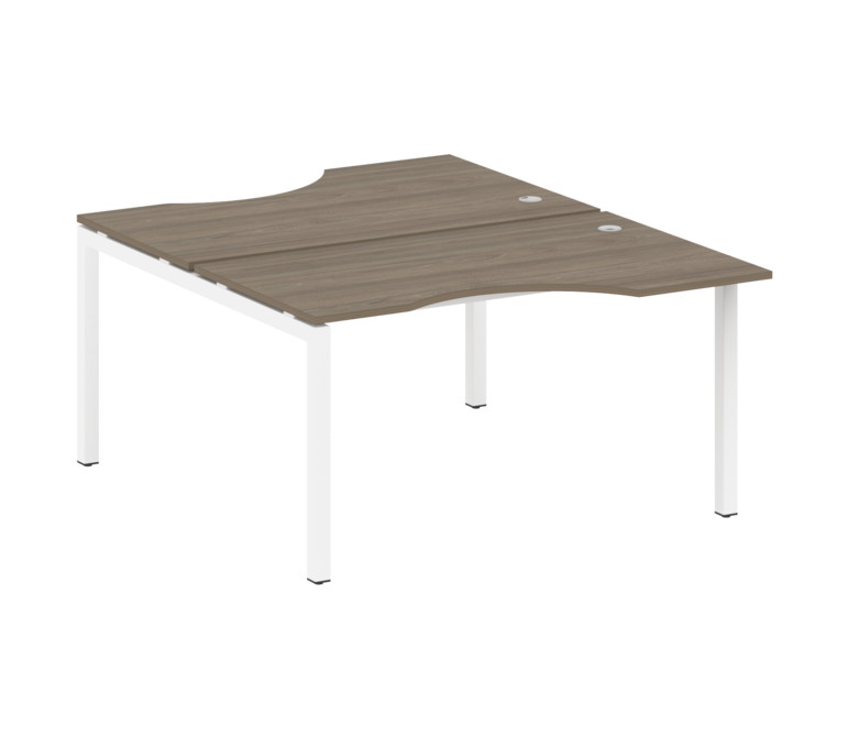 Metal System Quattro Рабочая станция криволинейная на П-образном м/к 50БП.РАС-СА-2.2 Вяз Благородный